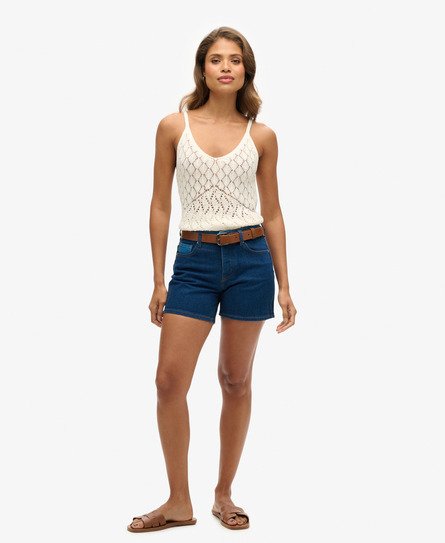 Short slim à taille mi-haute