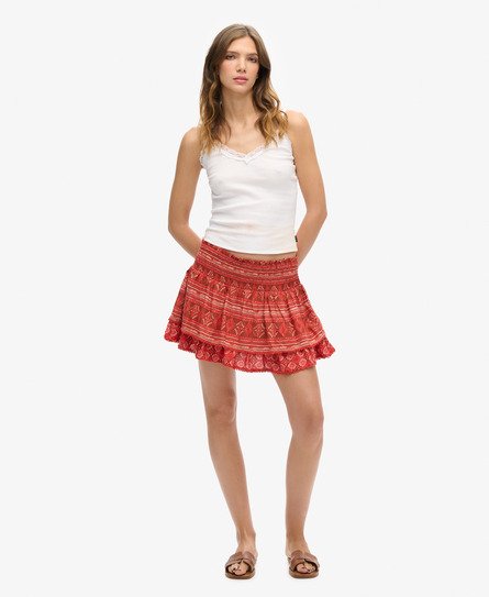 Vintage Tiered Mini Skirt