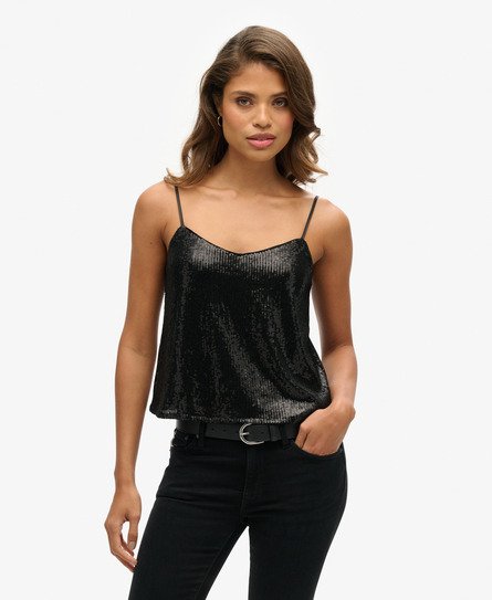 Sequin Cami Vest Top