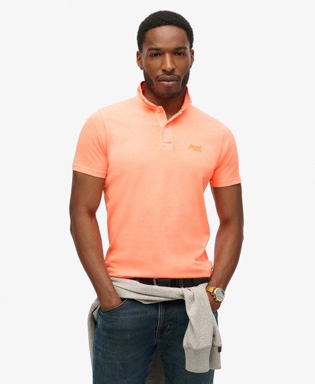 Essential Logo Neon Jersey Polo Shirt