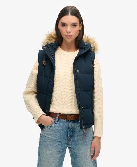 Veste sans manches en fausse fourrure Everest