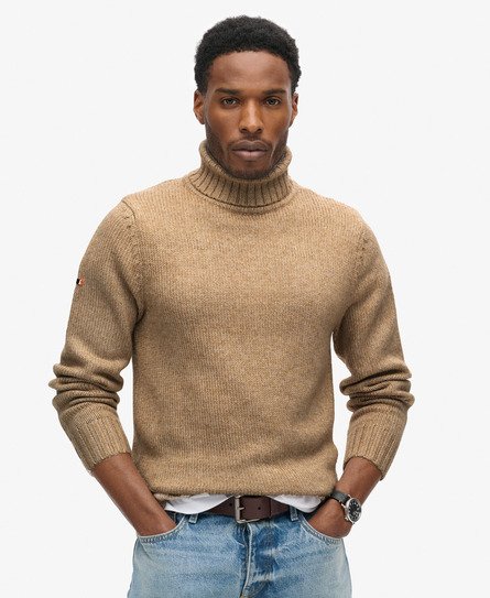 Mens polar neck jumpers best sale