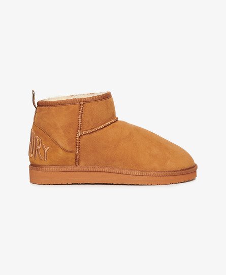 Suede Sherpa Mini Boots