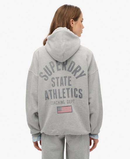 Athletic Essential Oversized Zip Hoodie