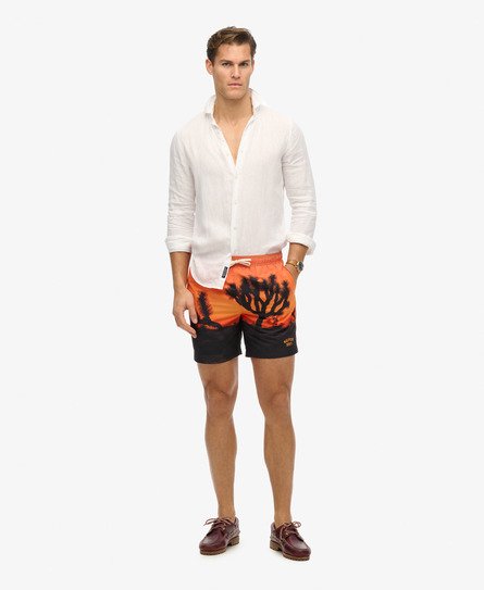 Photographic 17-inch Recycled Swim Shorts