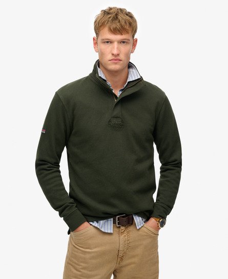 Cotton Classic Pique Henley Jumper