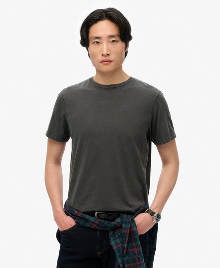 Men's Classic Essential T-shirt Dark Grey / Washed Jet Black - Size: Xxxl - Superdry - Modalova