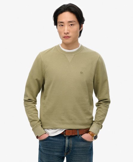 Superdry Mannen Classic Essential Sweatshirt Khaki