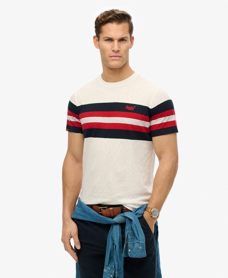 Men's Essentials Stripe T-shirt - Größe: XL - Superdry - Modalova