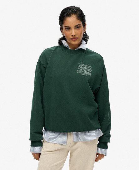 Lo-Fi Outdoor Mono Loose Crew Sweatshirt