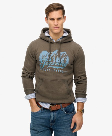 Superdry Mannen Outfitters Hoodie Zwart