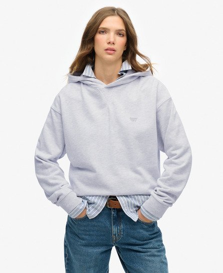 Superdry Vrouwen Studios Hoodie Lichtgrijs