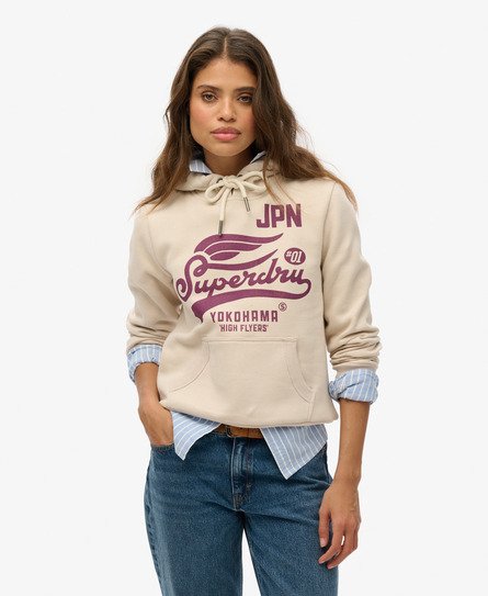 Superdry Vrouwen High Flyers Hoodie Grijs