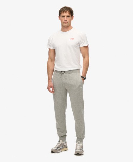 Superdry Mannen Effen Joggingbroek Grijs