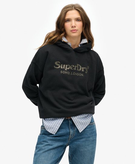 Venue Metallic Relaxed Hoodie