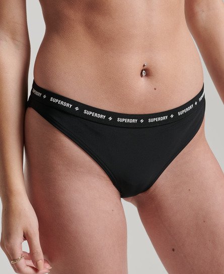 Superdry Vrouwen Code Micro Elastisch Bikinibroekje Zwart