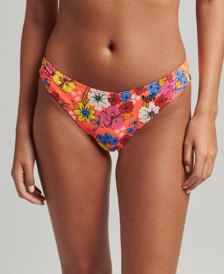 Superdry Vrouwen Bikinibroekje met Ruches Oranje