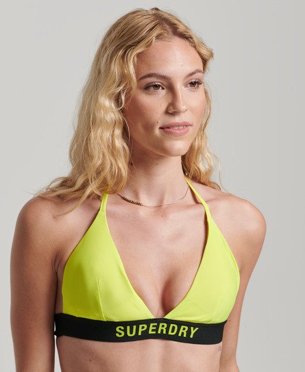 Superdry Vrouwen Elastische Triangelbikinitop Geel