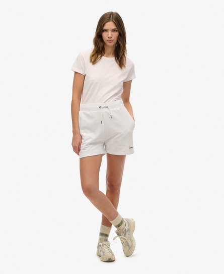 Women's Plain Shorts White / Optic - Size: 12 - Superdry - Modalova