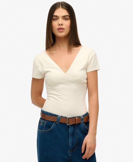 Cap Sleeve Corset Top