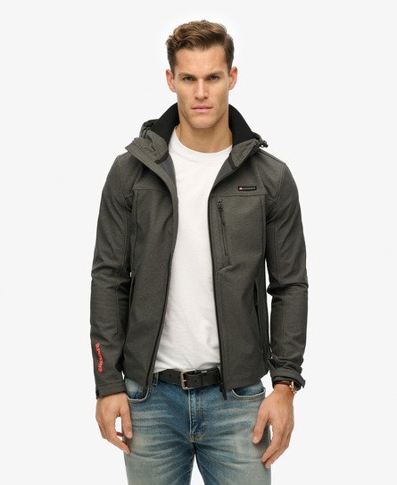 Hooded Marl Ripstop Trekker Jacket