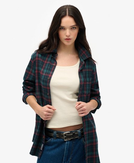 Oversized Vintage Check Shirt