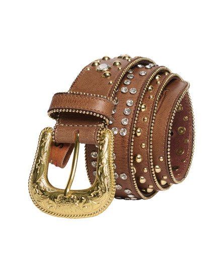 Women's Rhinestone Belt Brown / Tan - Size: L - Superdry - Modalova