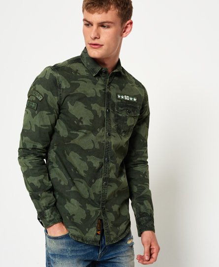 Superdry Combat Long Sleeve Shirt Combat Long Sleeve Shirt
