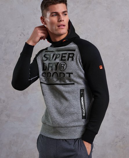 Superdry Gym Tech Embossed Print Hoodie Gym Tech Embossed Print Hoodie