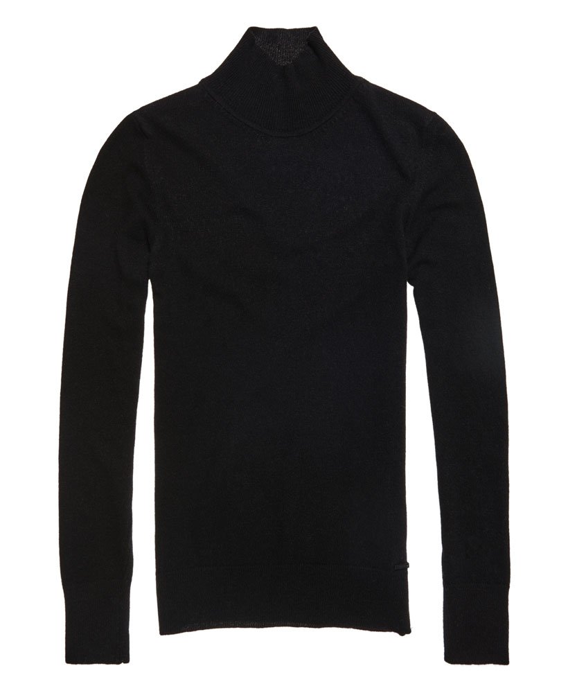 Superdry Luxe Skinny High Neck Knit Sweater - Women's Sweaters