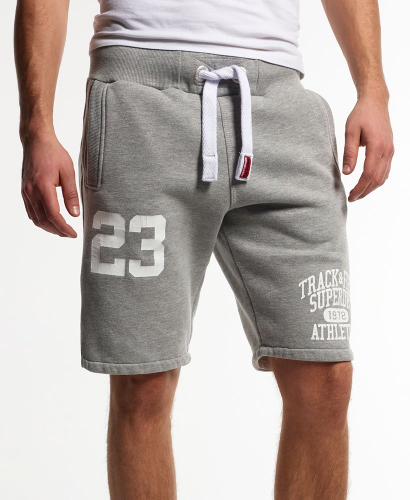 Mens - Trackster Sweat Shorts in Grey Marl | Superdry