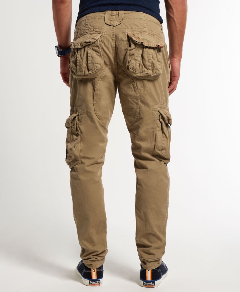 Mens - Slim Core Cargo Lite Pants in Beige | Superdry UK