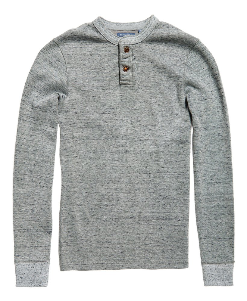 Men's Core Wash Long Sleeve Chariot Top in Light Grey | Superdry US