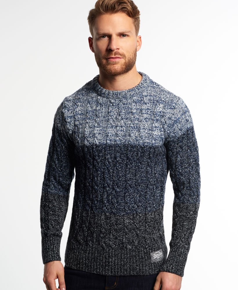 superdry knitted jumper mens