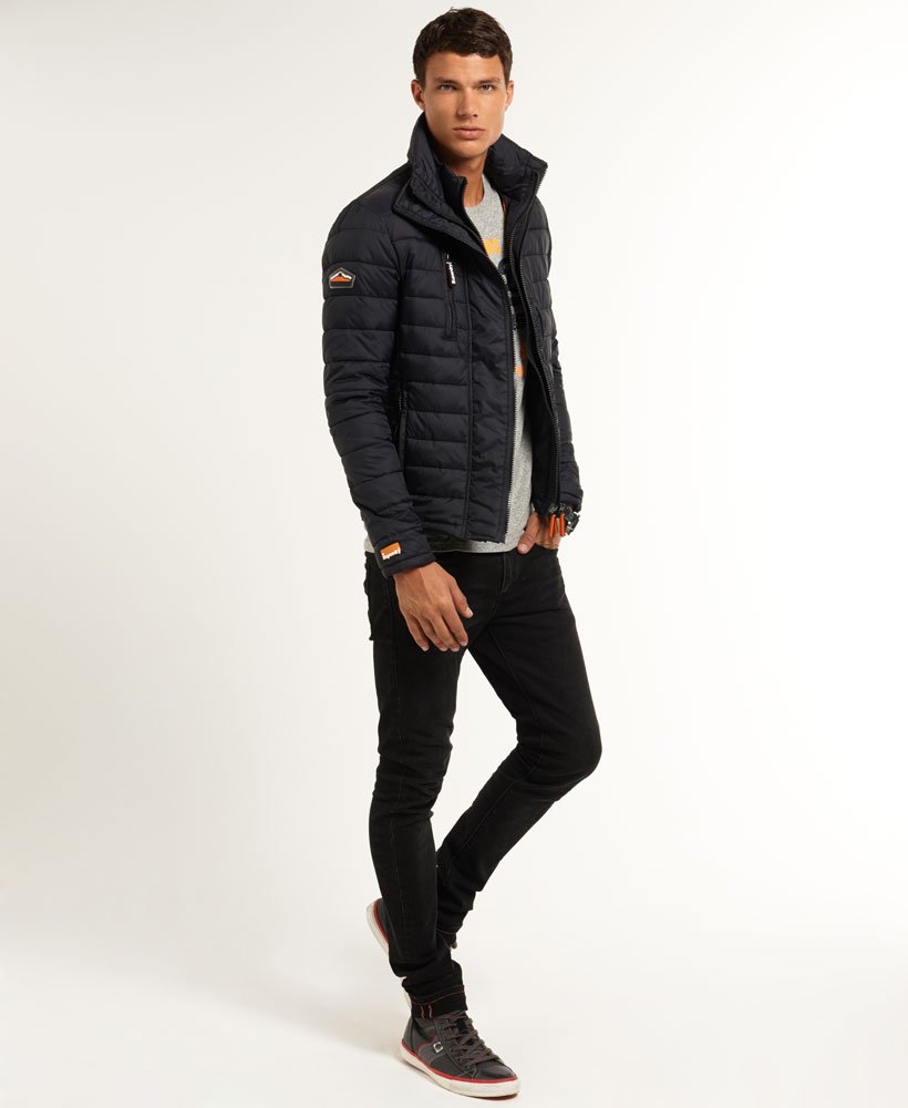 Men's - Fuji Triple Zip Jacket in Black | Superdry UK