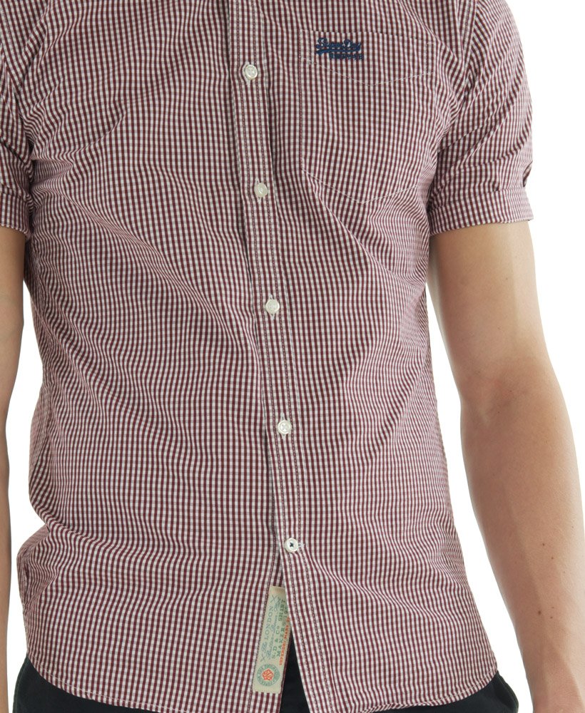 Men's London Button Down Shirt in Red Superdry UK