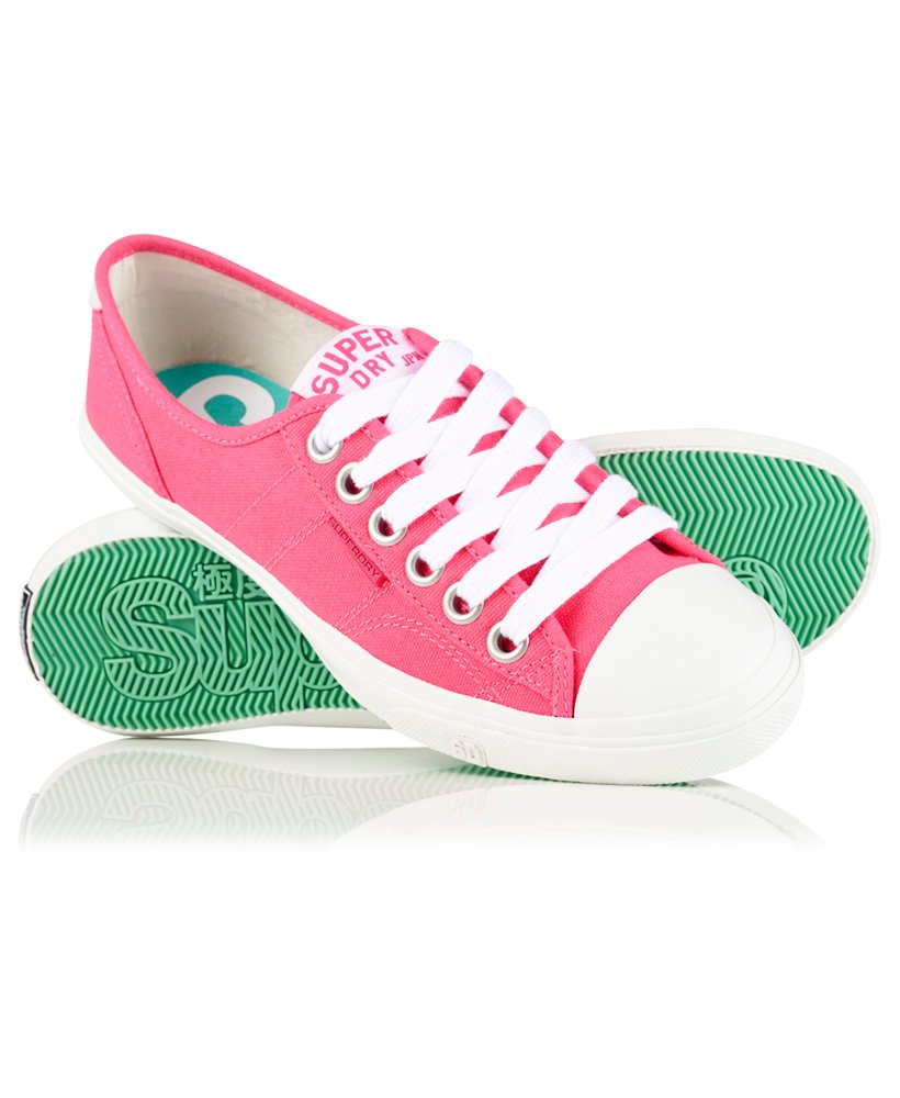 fluro pink sneakers