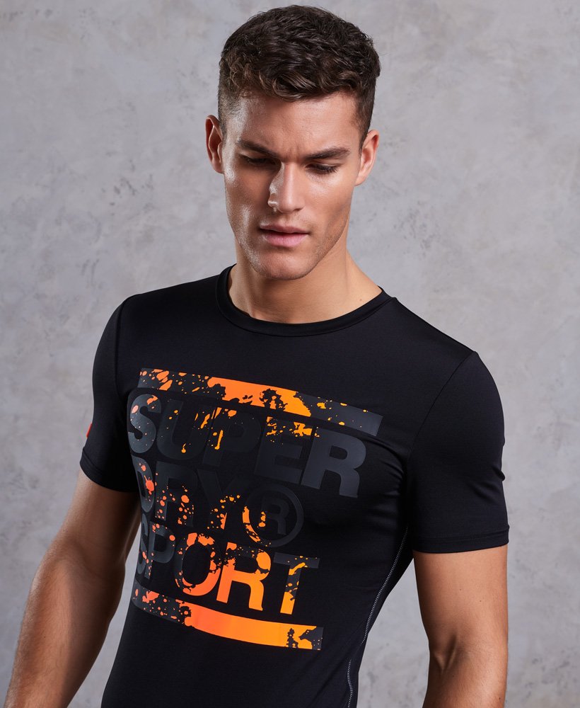 Men's Training Graphic T-Shirt in Black, Superdry US