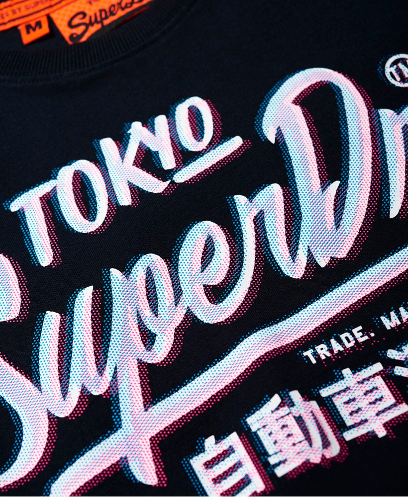 Mens - Ticket Type T-shirt in Eclipse Navy | Superdry