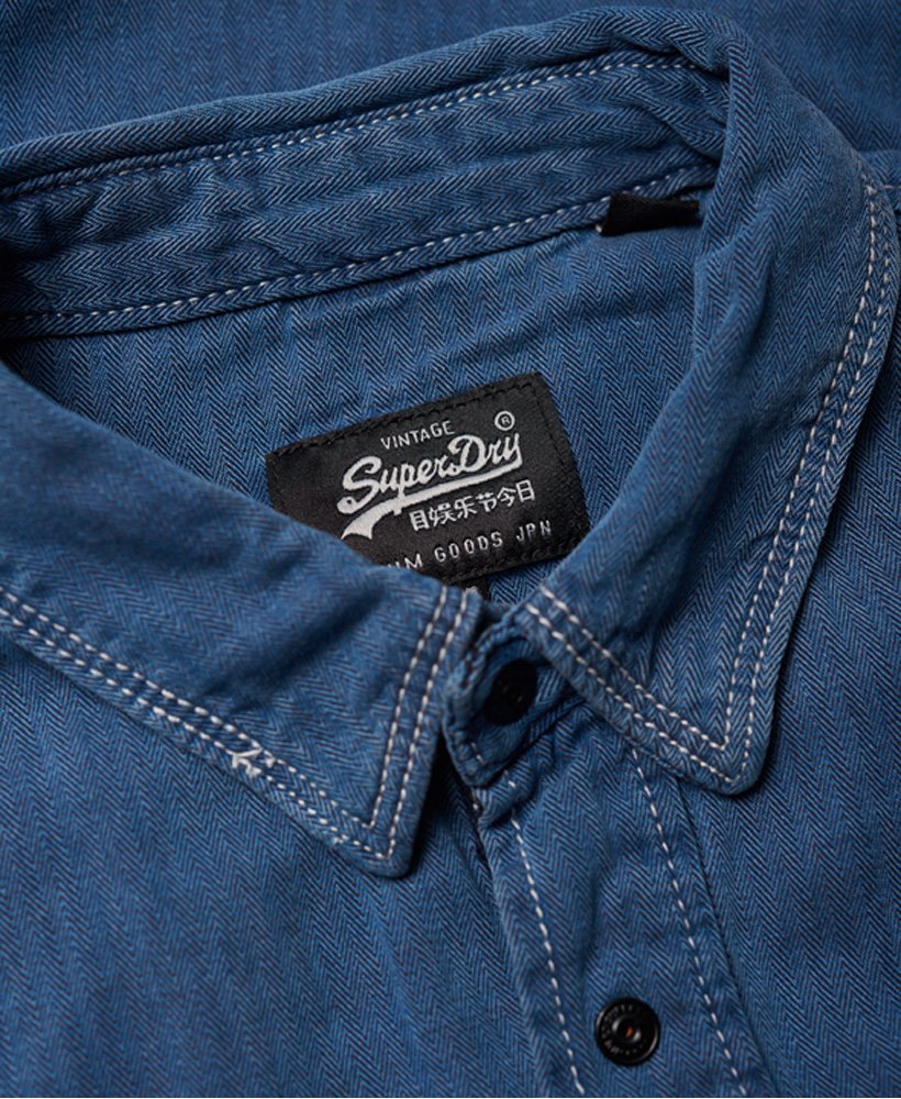 Mens - Dragway Denim Shirt in Blue | Superdry