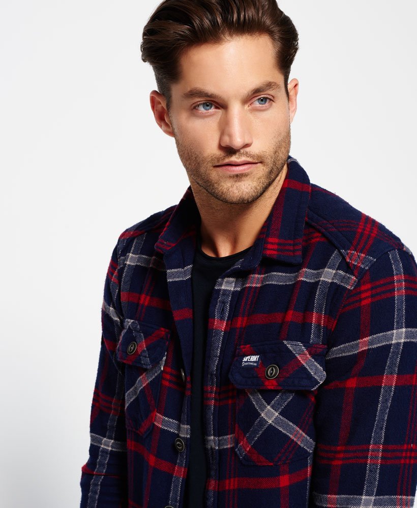 superdry flannel jacket