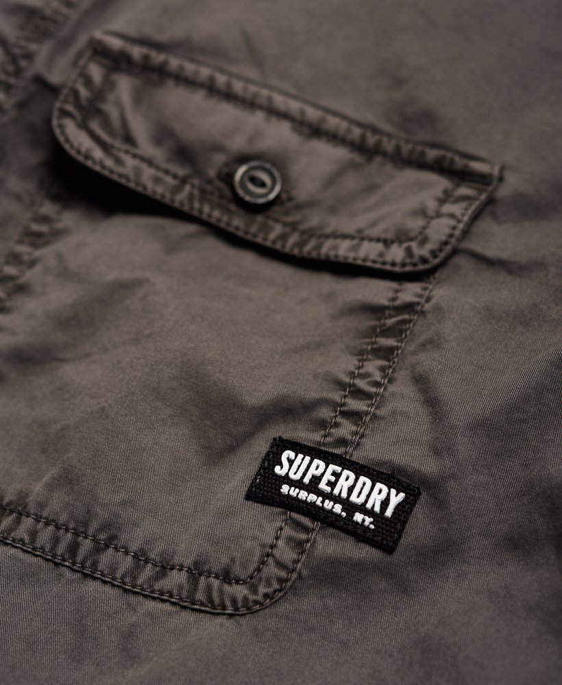 Men's - Vintage Surplus Long Sleeve Shirt in Vintage Grey | Superdry UK