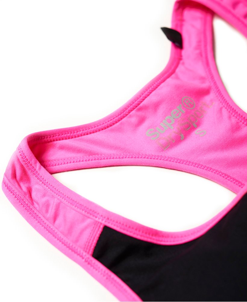 Superdry Womens Gym Panelled Sports Bra Size Xs