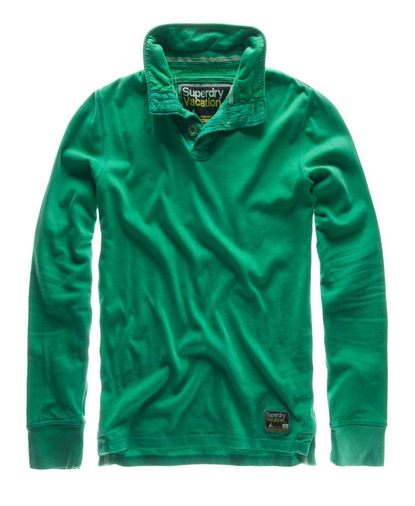 Mens Vacation Henley in Kelly Superdry