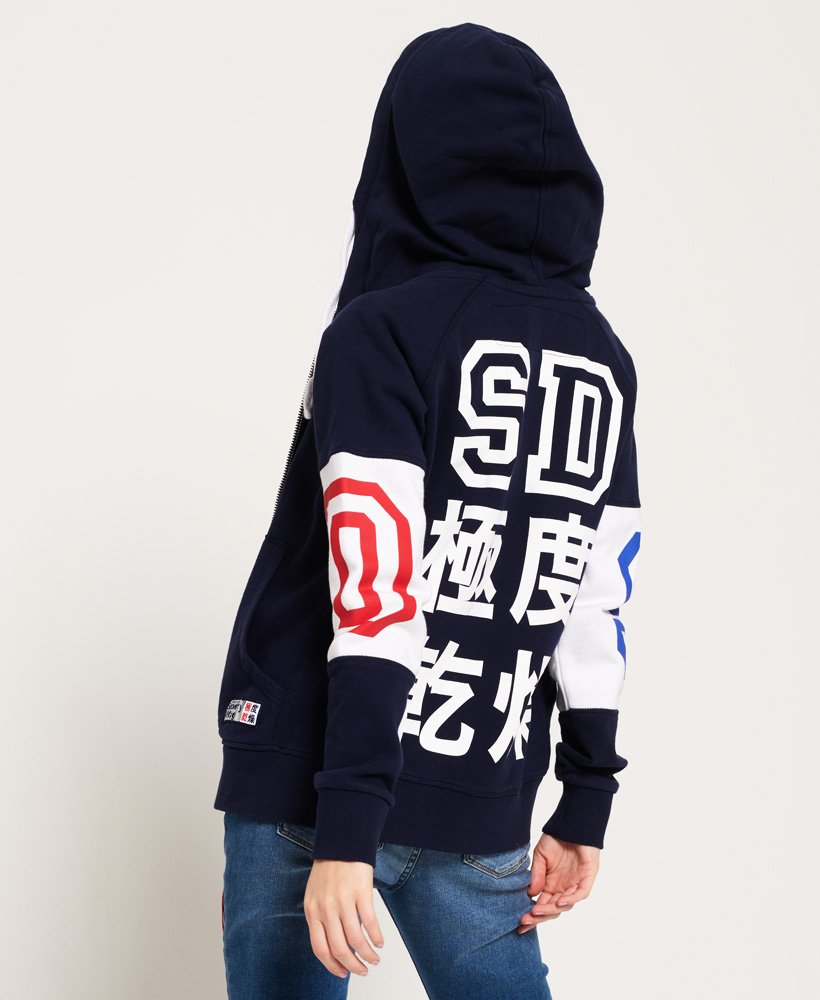 superdry navy hoodie womens