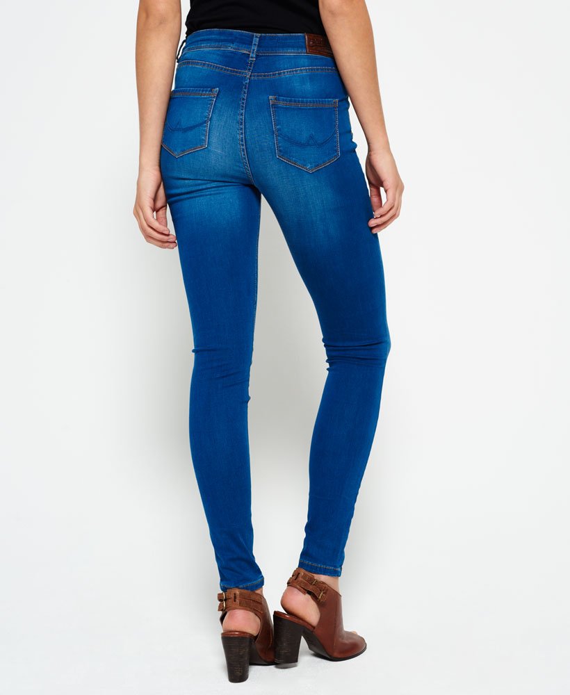 Womens - Sophia High Waist Super Skinny Jeans in Blue | Superdry