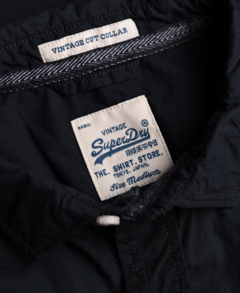 Mens - Vintage Laundered Shirt in Navy | Superdry