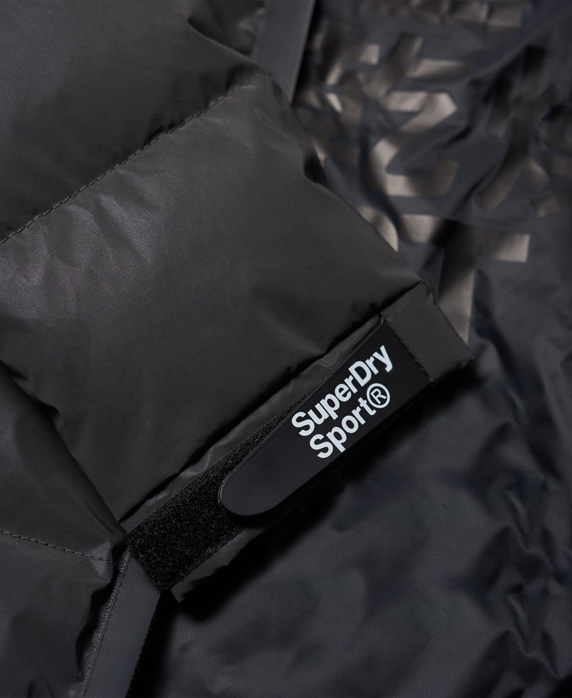 Womens - Sport Power Reflective Jacket in Black Reflective | Superdry