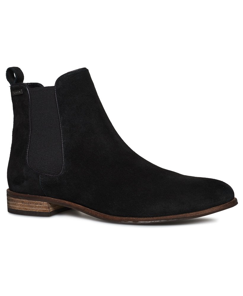 ladies black suede chelsea boots