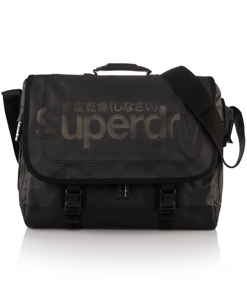 Mens - Tarpaulin Laptop Bag in Black/black | Superdry